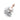 Charms in argento 925% Rerum - Famiglia - Perla