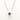 Collana in Oro Bianco con Rubino e Diamanti - COLR013
