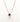 Collana in Oro Bianco con Rubino e Diamanti - COLR013