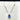 Collana in oro bianco con Zaffiro e Diamanti - ZA048